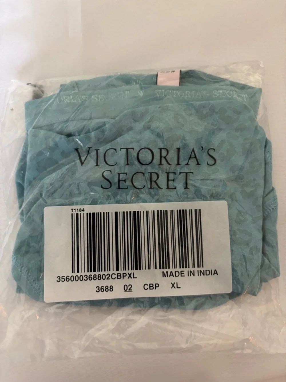 Victoria's Secret Aqua Lace Bikini Panty - XL
